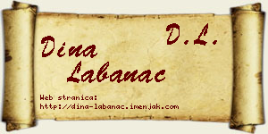 Dina Labanac vizit kartica